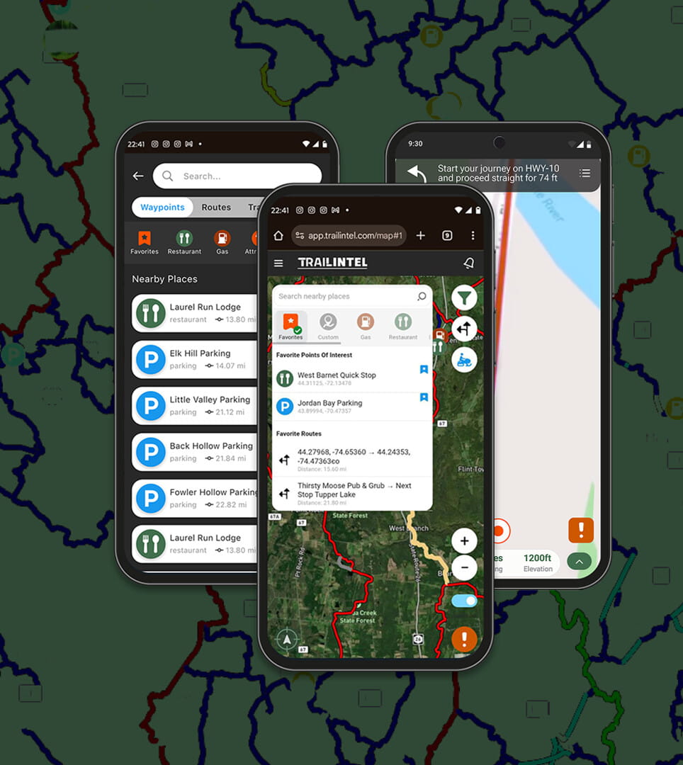 Touch to see routes just for you